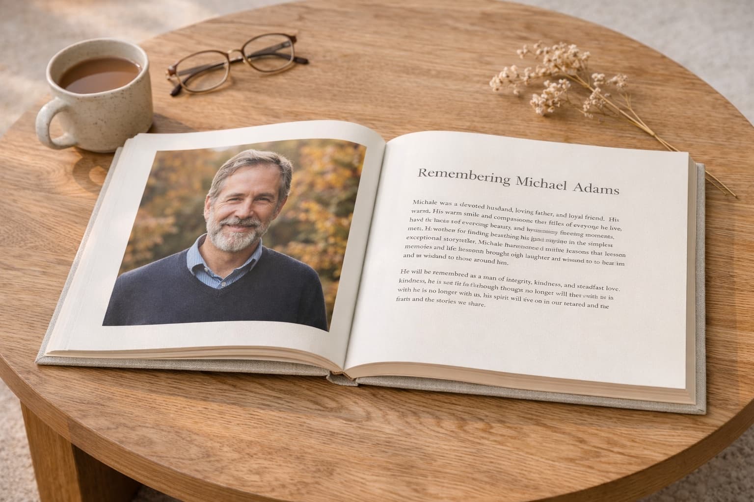 Interior spread — photo page and editorially crafted narrative